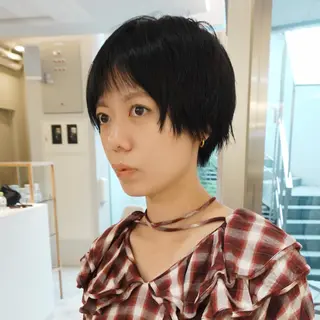 ショート カラー レイヤーカット🪄 ヘアセット🪄シホのヘアスタイル