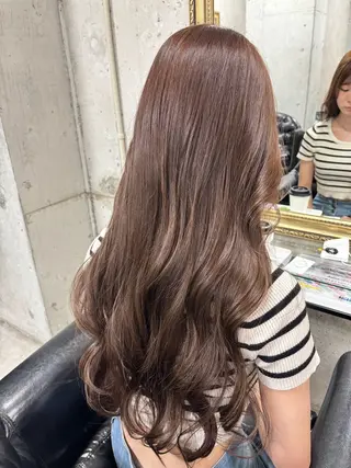 ロング カラー 🖤顔まわり 盛れヘア⟡アズサ🖤のヘアスタイル