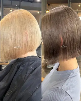 ショート カラー 佐伯 桃のヘアスタイル