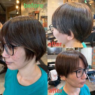 ショート カラー ヘアアレンジ 🍀Ryosuke 🍀のヘアスタイル