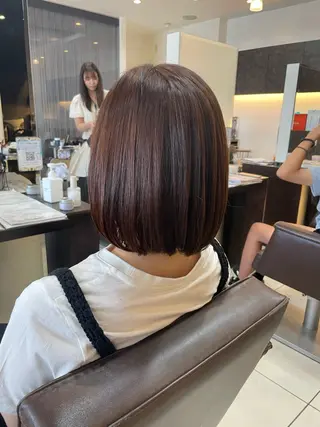 ショート カラー 似合わせまつパ× オリーブカラー/ゆりのヘアスタイル