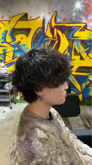 パーマ メンズ 野宮 叶碧のヘアスタイル