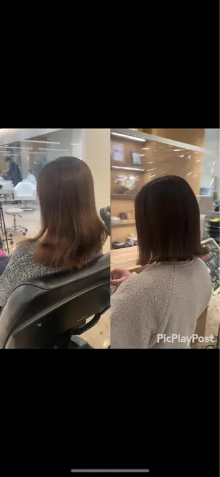 ショート カラー ヘアアレンジ 🌿レイヤー/ブリー チ/🌿JINのヘアスタイル