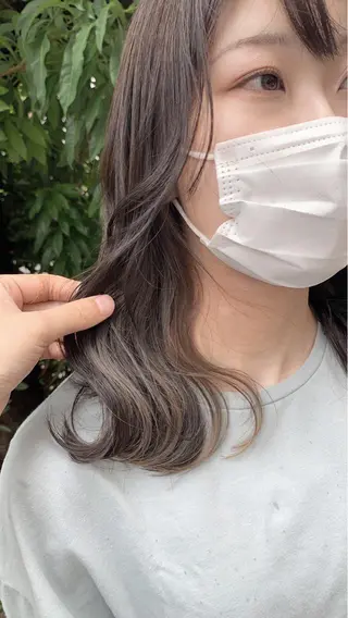 セミロング 亀川蓮 Agu hairのヘアスタイル