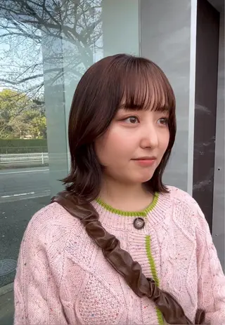 ショート カラー 井手 素子のヘアスタイル