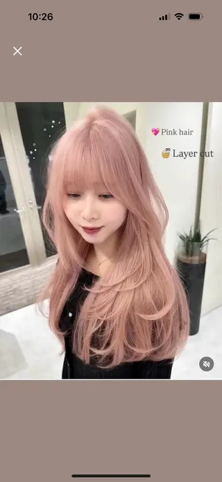 ロング 🎀 レイヤーカット カラー / 錦糸町のヘアスタイル