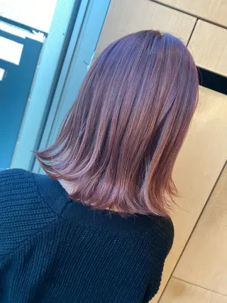 カラー 顔まわりの神様✨ 透明感カラー藤嶋秀幸のヘアスタイル