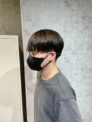ショート メンズ 赤み消し艶カラー🍀 DAIGOのヘアスタイル