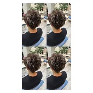 カラー メンズ 店長✨レイヤー✖️ 髪質改善✖️韓国ヘアのヘアスタイル