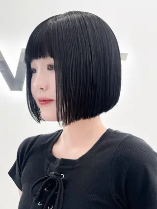 ショート カラー ヘアアレンジ 縮毛矯正🤍 盛れるボブ/ひかりのヘアスタイル
