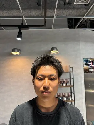 ショート パーマ指名率No1 メンズ特化ケイトのヘアスタイル
