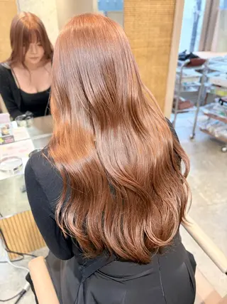 ロング カラー ハッシュカット&艶々 ハイトーン/ミワのヘアスタイル
