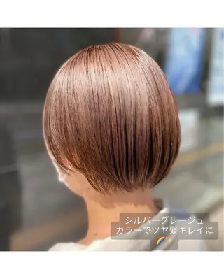 ショート YASU🍎CUT 赤系カラー/ヘアケアのヘアスタイル