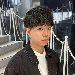 ショート パーマ メンズ 【Zina札幌大通】 店長　福間 和也のヘアスタイル