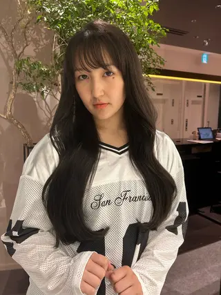ロング 中原 優美のヘアスタイル