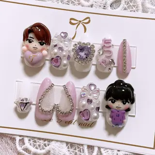 ネイル 大分市推し活ネイル 🎀ライブ・現場前にのネイルデザイン