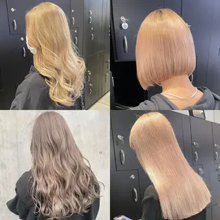 ロング カラー ヘアアレンジ 🧸ハイトーン🧸 ゆっきー🧸のヘアスタイル