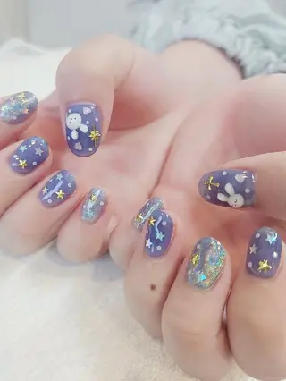 ネイル 手描きアート&推し活 🌟Wisteriaのネイルデザイン