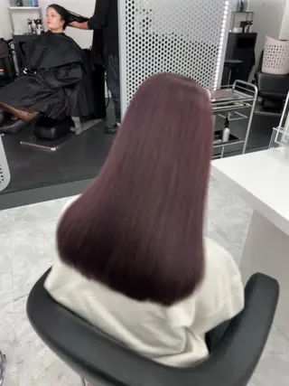セミロング カラー 💖似合わせカラー ブリーチ💖レイヤーのヘアスタイル