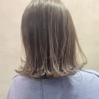 ミディアム カラー 【渋谷で人気】艶髪× 髪質改善/ツヤカラーのヘアスタイル