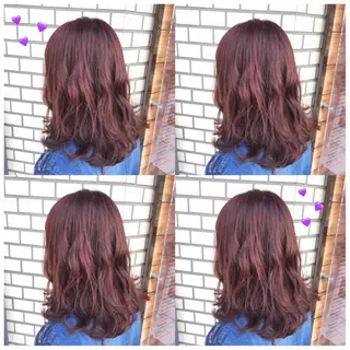 ミディアム カラー 韓国ヘア得意❤︎森澤 悠佳のヘアスタイル