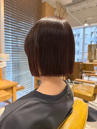 ショート カラー 鈴木弥月/大人ボブ× 透明感カラーのヘアスタイル