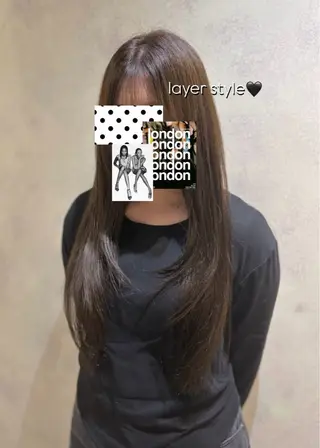 ロング 内川 楓子のヘアスタイル