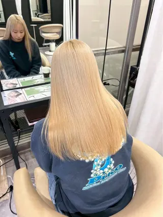 ロング カラー 畑中 夢のヘアスタイル