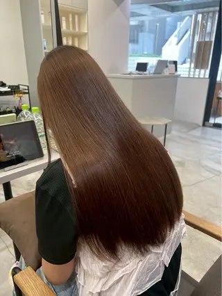 ロング パーマ ハイトーンカラー が絶対可愛い✨泰聖✨のヘアスタイル