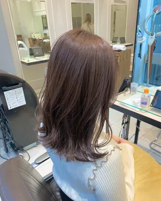 セミロング 髪質改善/縮毛矯正 🎀小林 唯 🎀のヘアスタイル