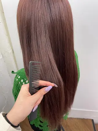 ロング カラー ハナ💎中韓/艶髪 ハイトーン/エクステのヘアスタイル
