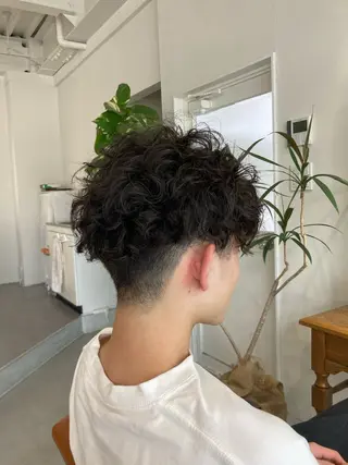 パーマ 丹下 鐘太郎のヘアスタイル