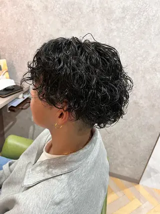 ショート カラー パーマ メンズ 西林麗雄6月 空きあります！のヘアスタイル