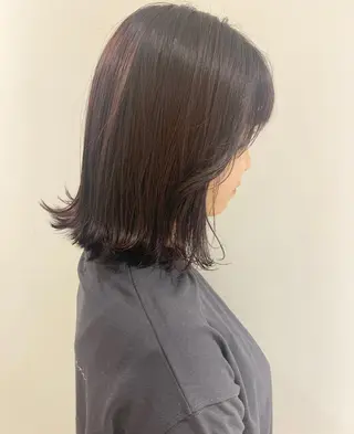 ミディアム カラー ヘアアレンジ 憧れの艶ハイトーンへ 🌙サイダサキのヘアスタイル