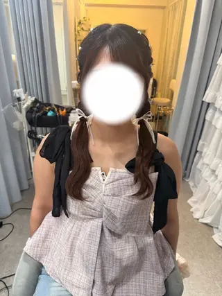 ロング ヘアアレンジ ココシャル miranoのヘアスタイル