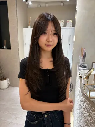 ロング TLUUS/大阪梅田 ボブ ショート✨️蓮のヘアスタイル