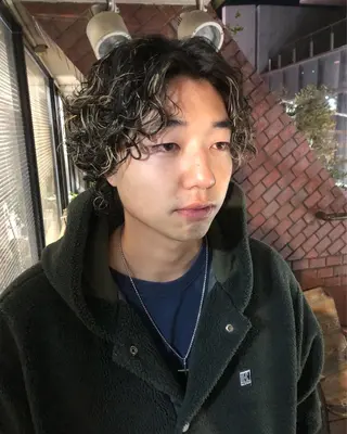 カラー パーマ ヘアアレンジ メンズ メンズ特化✂️栗原 侑也のヘアスタイル