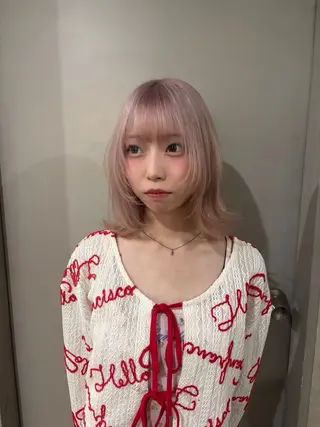 ミディアム カラー ブリーチ/ハイトーン 👾そな👾のヘアスタイル