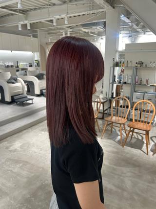 セミロング カラー 篠原 若奈のヘアスタイル