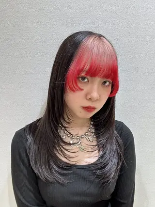 ロング SAKURA 顔まわり/髪質改善のヘアスタイル