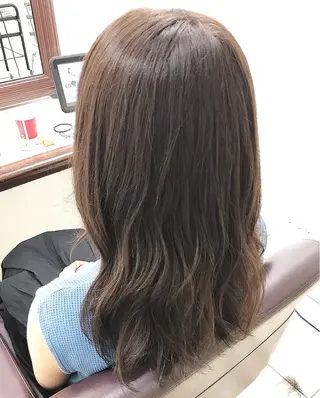ロング カラー ヘアアレンジ M字・前髪割れ 改善メンズ特化/栢沼のヘアスタイル