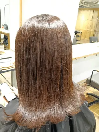 セミロング ほんま ひろみのヘアスタイル