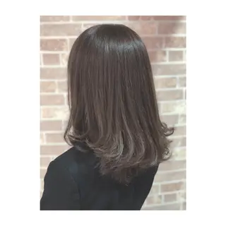 セミロング カラー 中野 竜介のヘアスタイル