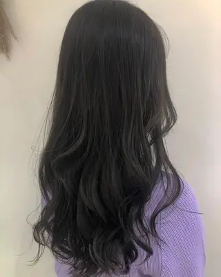 セミロング カラー レイヤーカット/ ハイライト　千咲季のヘアスタイル