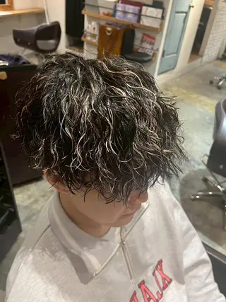 パーマ メンズ メンズカット パーマ特化 清士郎のヘアスタイル