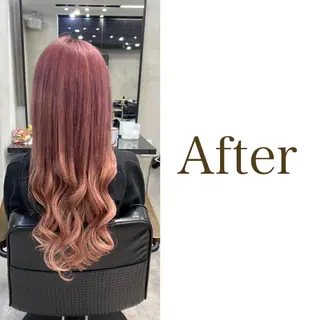 ロング カラー ヘアアレンジ FAAM Tsuneのヘアスタイル