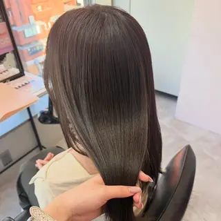 セミロング カラー 🐰🎀艶髪特化 yuzuka🎀🐰のヘアスタイル