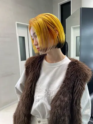 ショート カラー ヘアアレンジ SHACHU ayamiのヘアスタイル