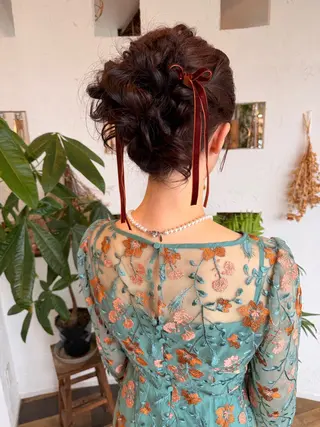 ヘアアレンジ 🌸小掛🌸 豊橋外国人風カラーのヘアスタイル