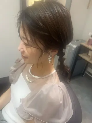 ヘアアレンジ ネイル ヘアメイクネイリスト hidemi中目黒のヘアスタイル